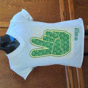 LIMITED TOO Go Green Peace Sign T-shirt-12
